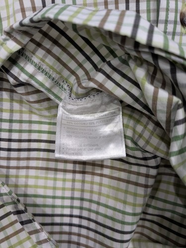 Ariat Pro Series Western Shirt Mens L Green Brown Plaid Long Sleeve Mesh Lined - Bild 3 von 8