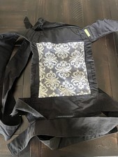 Infantino Mei Tai Baby Carrier Black with Gray Damask -Sash- 8lbs - 36lbs