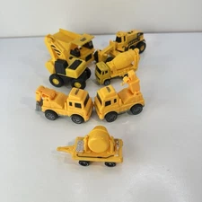 Toy Car 7 Construction Vehicles, Roleplay 3-5 inches Retro Set Mixed Brands
