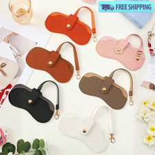 Sunglasses Pouch PU Leather Eyeglass Storage Box Travel Glasses Protector Case