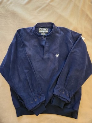 Zero Restriction Men's 1/4 Snap Pullover Golf Jacket Navy Blue   USA   Large