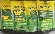 120 Packs 4 Bags Ultra Skin Soothing Eucalyptus Face Body Cleansing Wipes