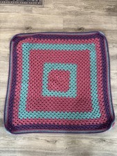 Couverture bébé carré crochet mamie fait main 28" carré