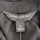 Banana Republic Black Embroidered Halter Jumpsuit Wide Leg Size 14 — photo 4