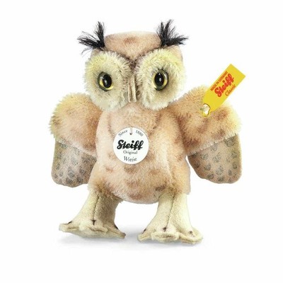 STEIFF 033131 Wittie Eule 11cm stehend Mohair Sammler