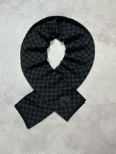 Sciarpa uomo Louis Vuitton maglia lana damier