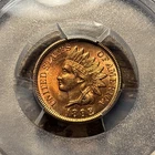 (1) Beautiful Toned 1898 Indian Head Cent/Penny PCGS UNC Detail Questionable Col