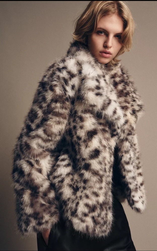 ZARA WOMAN COLLECTION FAUX FUR COAT ANIMAL PRINT , ZW, leopard print  thumbnail 7