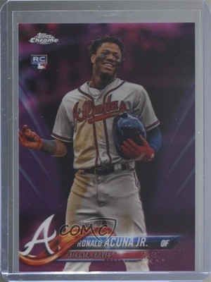 2018 Topps Chrome Update Target Exclusive Pink Refractor Ronald Acuna Jr 4z8