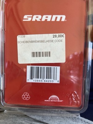 SRAM quiet Scheibenbremsbeläge Bremsbeläge HRD LEVEL ULT 11452