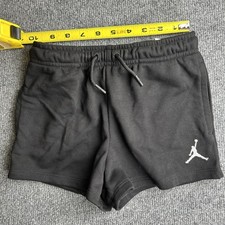 Air Jordan Girls 6x Black Drawstring Shorts Jumpman Logo New 1034