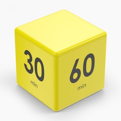 Cube Timer,Gravity Flip Kitchen Timer for Time Management and Countdown Setti...