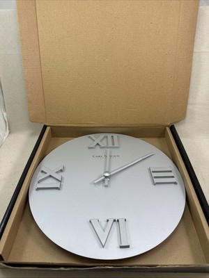 New Carl Jorgen Denmark CJ-06 Wall Clock in Box, Approx 12 inches