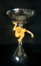 Milon Townsend Art Glass Goblet “Requiems” Limited Edition Body Language 4 of 10
