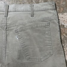 Vintage Levis Corduroy Pants Mens 36x32 Tan 519 80s Made In USA White Tab