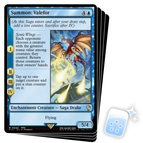 SUMMON: VALEFOR X4 Final Fantasy Commander Magic MTG MINT CARD | eBay