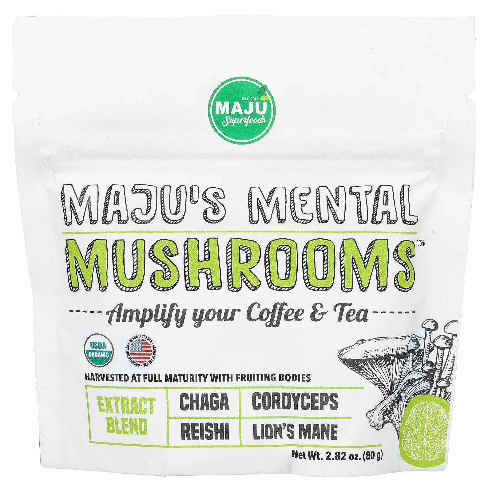 Maju's Mental Mushrooms , 2.82 oz (80 g)