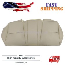 Rear Bottom Perforated Leather Seat Cover Fits 2004-2008 Acura Tl Sedan Tan C
