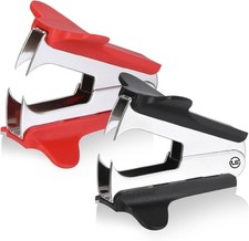 Staple Remover 2 Pack Pinch Jaw Style Staple Puller Tool for Staples