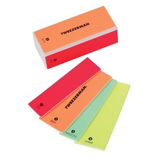 Tweezerman Neon 4-in-1 File, Bluff, Smooth & 1 Count (Pack of 1), Assorted 