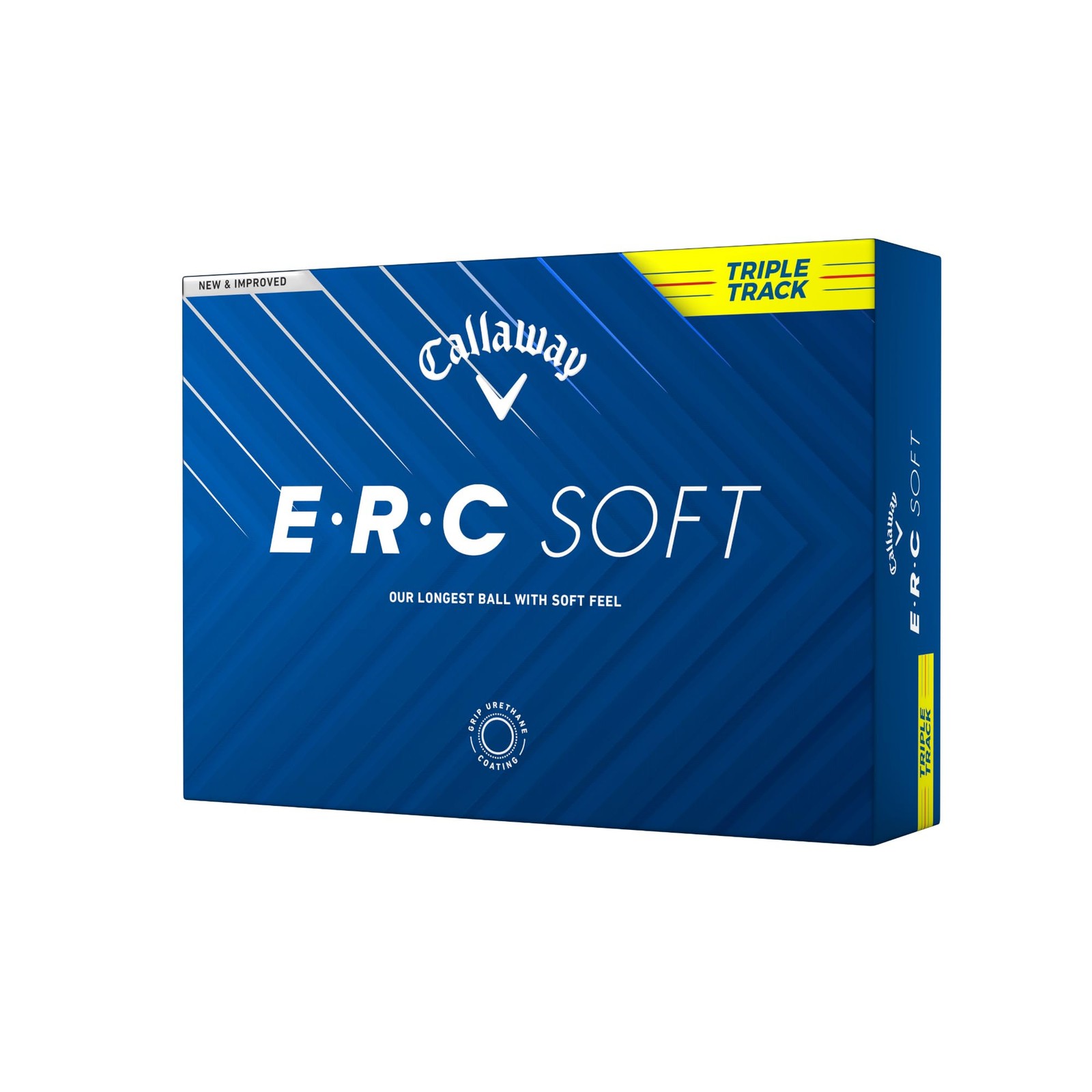 Callaway Golf Ball ERC SOFT YLW 25 TRIPLE TRACK 1 Dozen 3 Piece construction