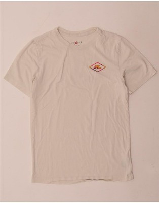 Jordan Herren Air Grafik T-Shirt Oberteil Small weiß Baumwolle AJ03