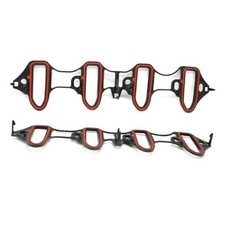 2 Intake Manifold Gaskets Set Compatible with Chevy Silverado, Suburban,