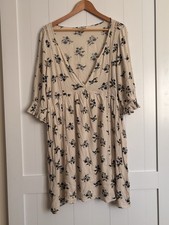 American Eagle Outfitters Floral Ivory Boho Dress Sz XXL