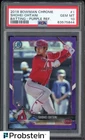 2018 Bowman Chrome Purple Refractor #1 Shohei Ohtani RC Rookie 85/250 PSA 10