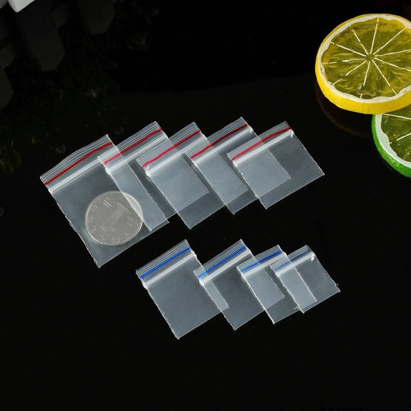 100Pcs PE Plastic Packaging Bag Ziplock Bag Pill Packaging Bag 2x3/2.5x3/3.5x-wl - Image 3 of 4