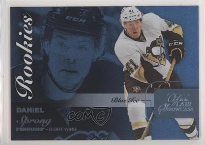 2015-16 Fleer Showcase Flair Row 0 Rookies Blue Ice Daniel Sprong Rookie RC b5y