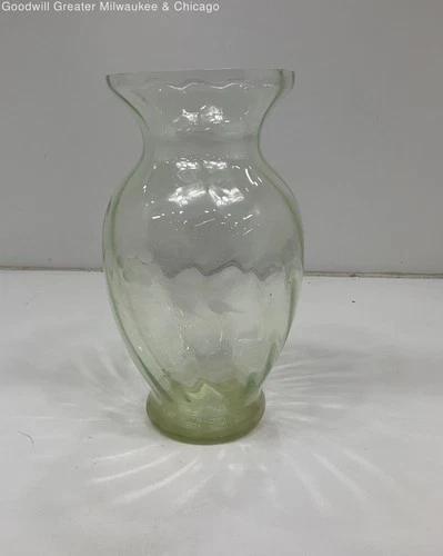 Vintage Depression Glass Vase