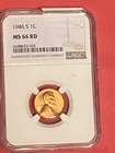1946 s wheat penny MS66 RD NGC