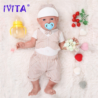 23'' Realistic Silicone Reborn Baby Doll Handmade Waterproof Newborn Lifelike