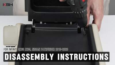Beige Leather Center Console Armrest Cover Trim – Fits Nissan Pathfinder 2013-2020