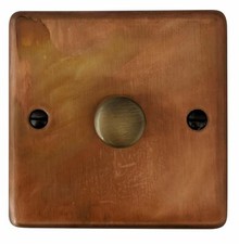 G&H CTC521 Tarnished Copper 1 Gang 1 or 2 Way LED Dimmer Switch