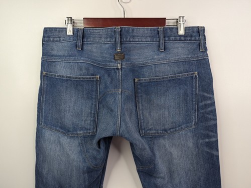 G-Star Raw 5620 Bike 3D Low Tapered Jeans Mens 34x32 (Fits 36x29) Moto Street - Picture 7 of 15