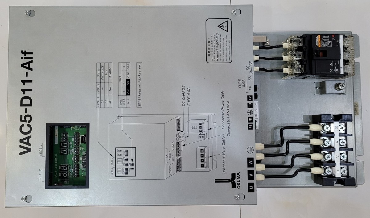 OKUMA サーボユニット VAC5-D22／U1233-0006-001-12 Original