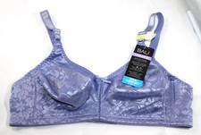 NWT BALI COOL COMFORT fabric BRA classic support DF3372 wirefree PERIWINKLE audj