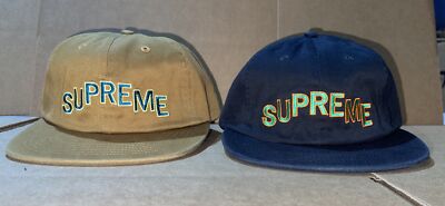 Supreme Stepped Arc 6-Panel Cap Black Dark Gold F/W 17 | eBay