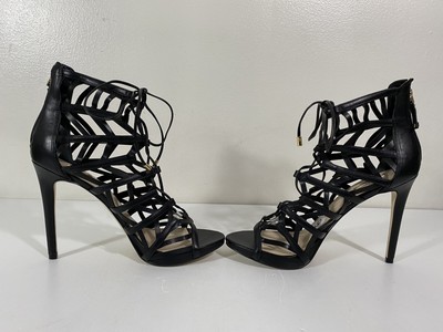 black strappy dress shoes