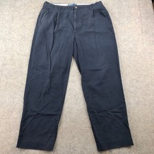 Vintage Polo Ralph Lauren Pants Mens 38x30 Beige Chino Pleated Hammond