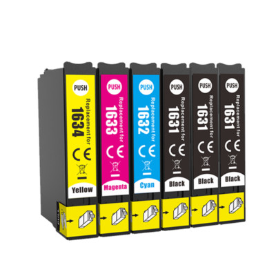6 Tintenpatronen für Epson Work Force WF 2520NF 2530WF 2630WF 2750DWF 2760DWF