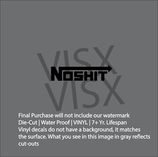 Noshit Nos Funny Vinyl Decal Sticker Meme Racing Sponsor Car Funny Lower
