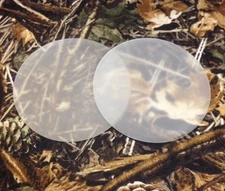 2-  3" Frosted  Glass Dics for Friction Pot Turkey Calls   "Build Your Own "