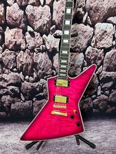 TOP Factory Custom Electric Guitar Explorer Flame Maple Top Purple High Quality