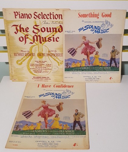 SET OF 8X RODGERS & HAMMERSTEIN'S THE SOUND OF MUSIC SHEET MUSIC!