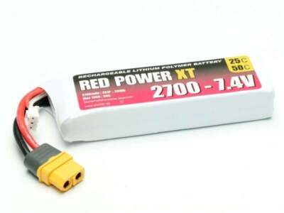 Pichler LiPo Akku RED POWER XT 2S 2700mAh 25C/50C 7,4V, XT60 - 15421