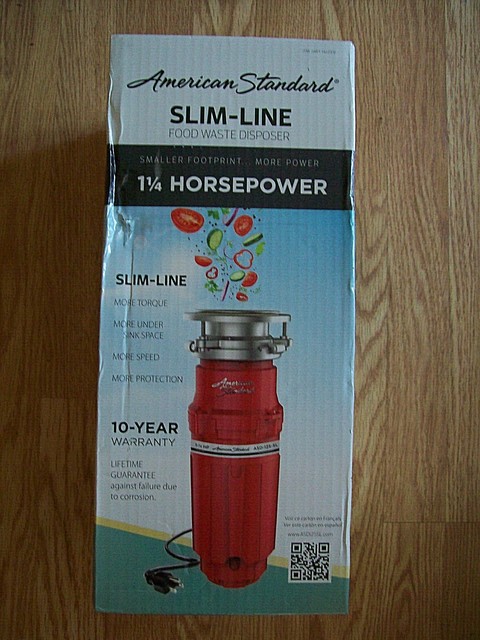American Standard Slim-Line 1.25 HP Waste Garbage Food Disposer ASD