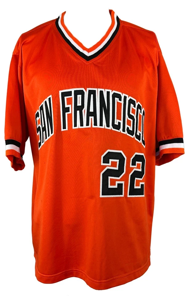 Camiseta firmada autografiada por Jack Clark MLB San Francisco Giants certificado de autenticidad JSA Foto 3 de 4